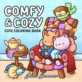 Comfy & Cozy: Coloring Book for Adults and Teens by Jade Summer Simple Jade Summer